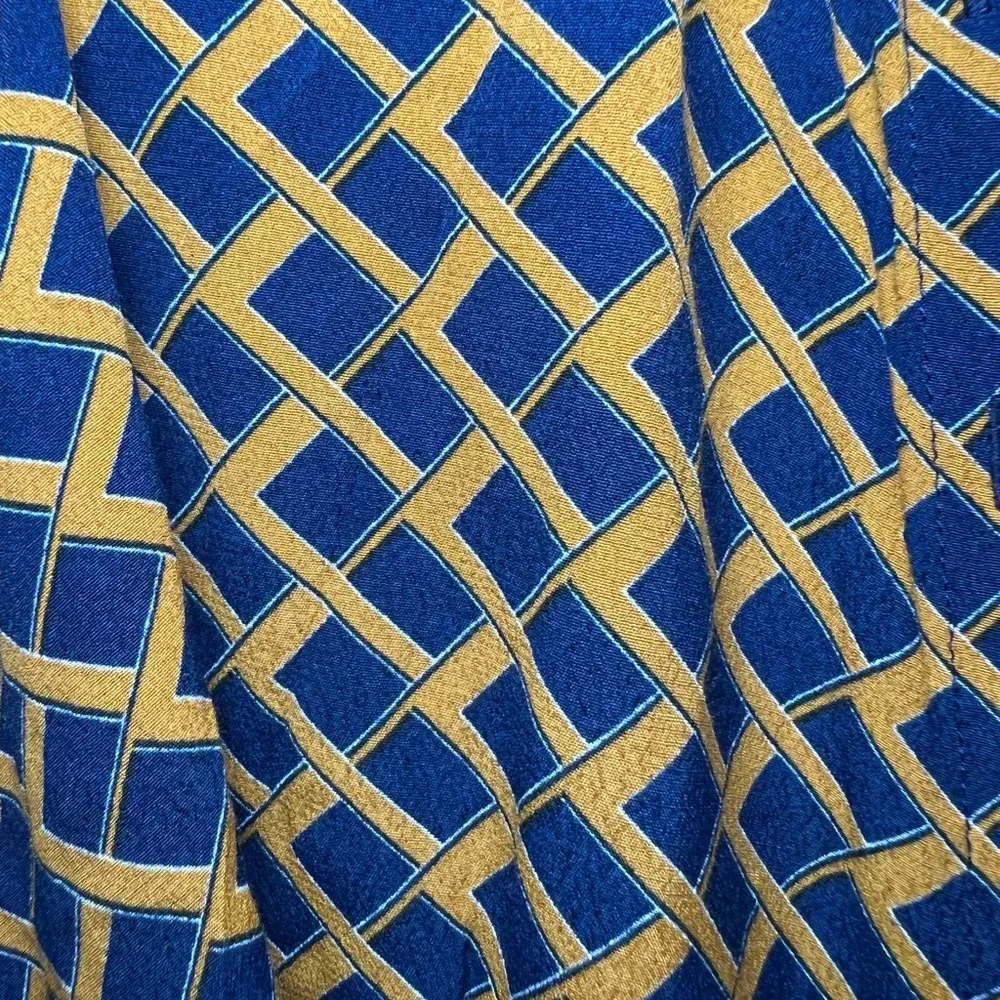 Forever 21 Blue and Mustard Short Dress Size M - Picture 6 of 13